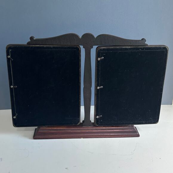 Picture Frame Stand Pair Victorian Swing style vintage cabincore wood Prairie - Picture 6 of 10